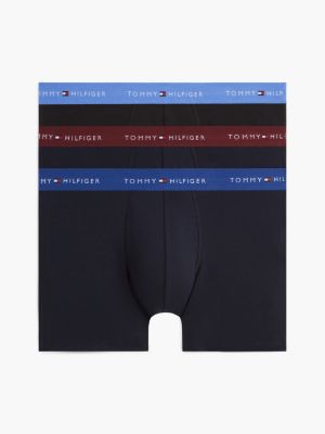 yellow 3-pack signature contrast waistband boxer briefs for men tommy hilfiger