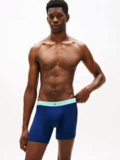 3-Pack Signature Contrast Waistband Boxer Briefs — Blue 2