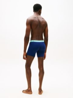 3-Pack Signature Contrast Waistband Boxer Briefs — Blue 5