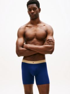 3-Pack Signature Contrast Waistband Boxer Briefs — Blue 6