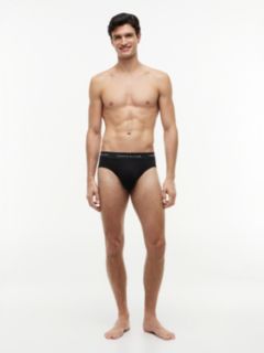 3-Pack Signature Repeat Logo Waistband Briefs — Black 3