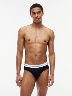 multi 3-pack signature repeat logo waistband briefs for men tommy hilfiger