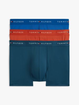 purple 3-pack signature essential microfibre trunks for men tommy hilfiger