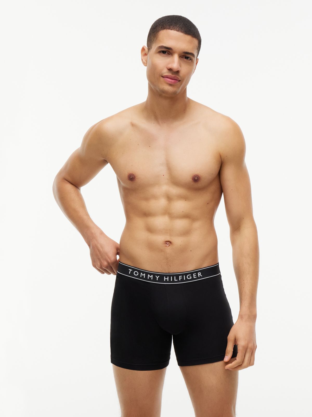 3-Pack Essential Logo Waistband Boxer Briefs — Red