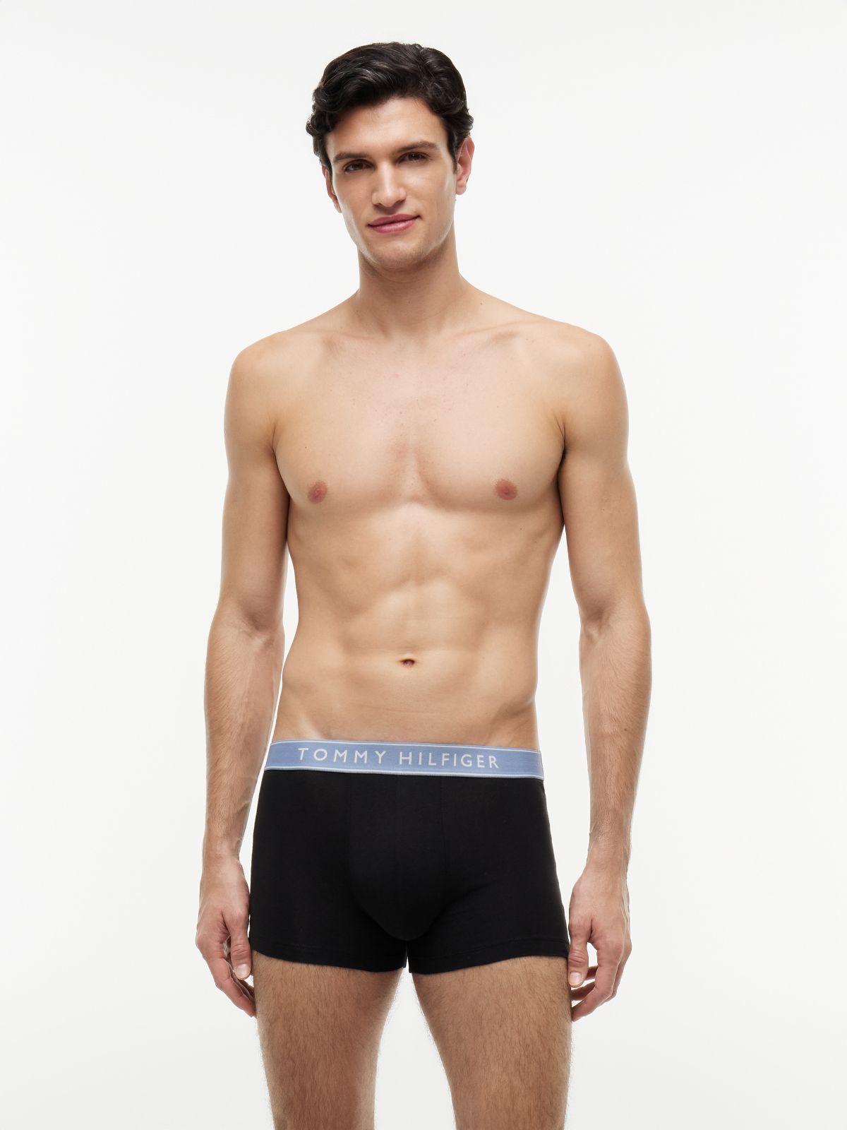 3-Pack Essential Logo Waistband Trunks — Multi