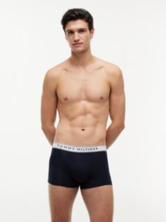 3-Pack Essential Logo Waistband Trunks — Red 7