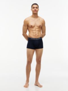 3-Pack Essential Logo Waistband Trunks — Red 3