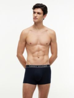 3-Pack Essential Logo Waistband Trunks — Red 2
