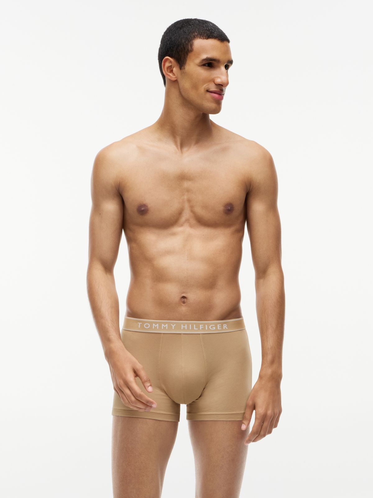 3-Pack Essential Logo Waistband Trunks — Yellow