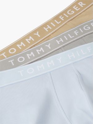 yellow 3-pack essential logo waistband trunks for men tommy hilfiger