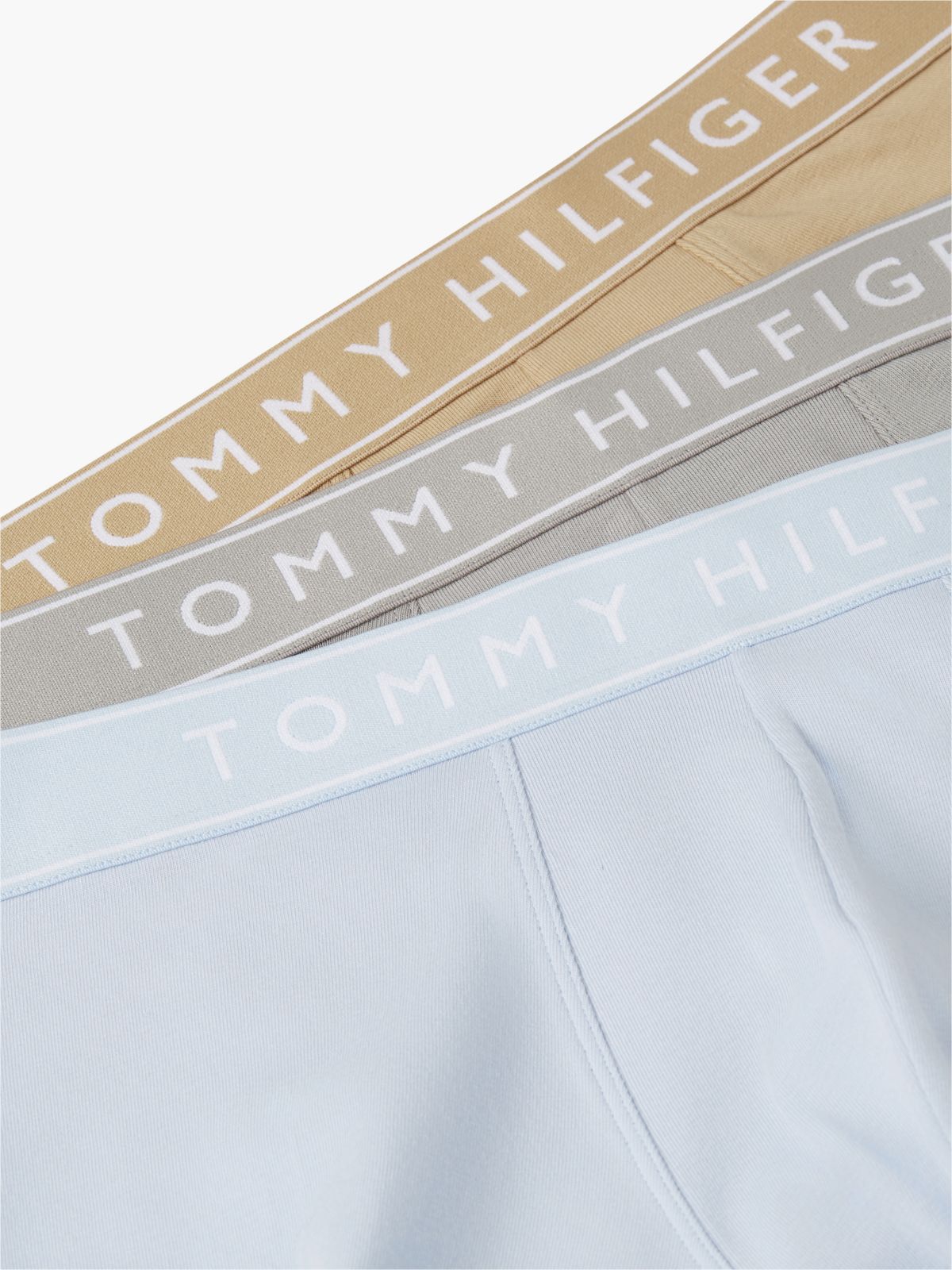 3-Pack Essential Logo Waistband Trunks — Yellow
