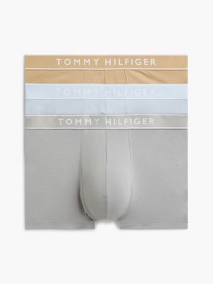 yellow 3-pack essential logo waistband trunks for men tommy hilfiger
