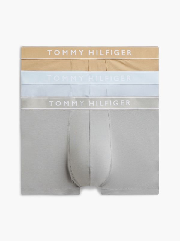 3-Pack Essential Logo Waistband Trunks — Yellow