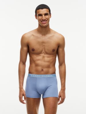 yellow 3-pack essential logo waistband trunks for men tommy hilfiger