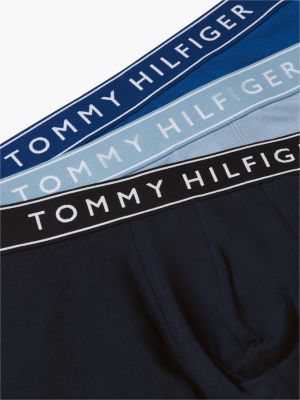 yellow 3-pack essential logo waistband trunks for men tommy hilfiger
