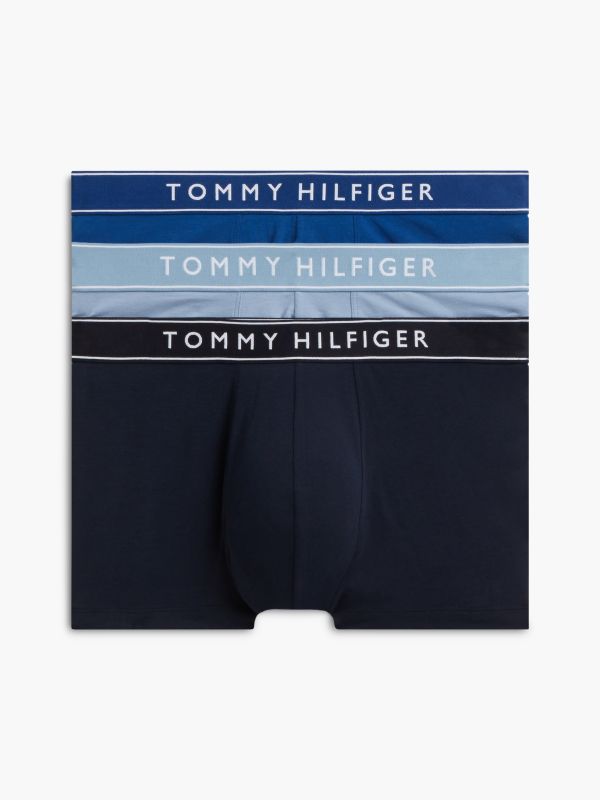 3-Pack Essential Logo Waistband Trunks — Yellow