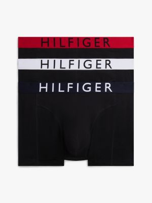 blue set van 3 boxershorts met logotaille voor heren - tommy hilfiger