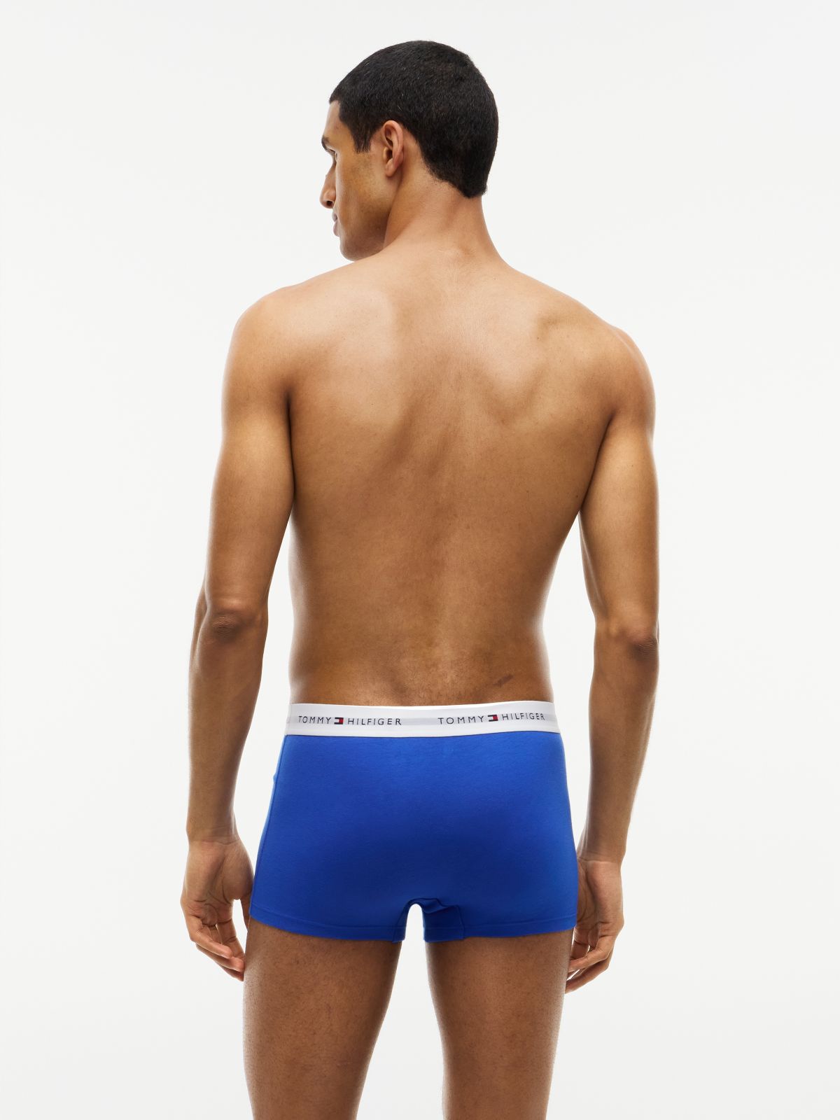 3-Pack Signature Logo Waistband Trunks — Red