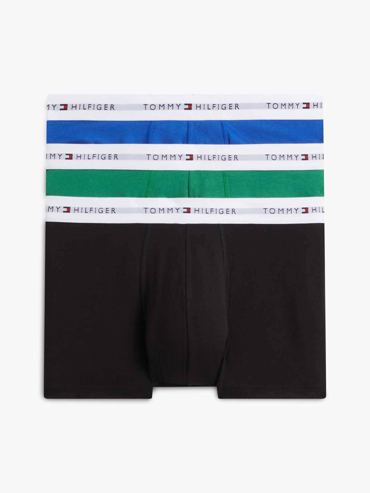 3-Pack Signature Logo Waistband Trunks — Red