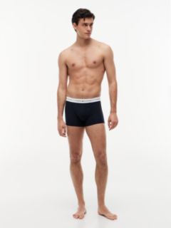 3-Pack Signature Logo Waistband Trunks — Blue 3