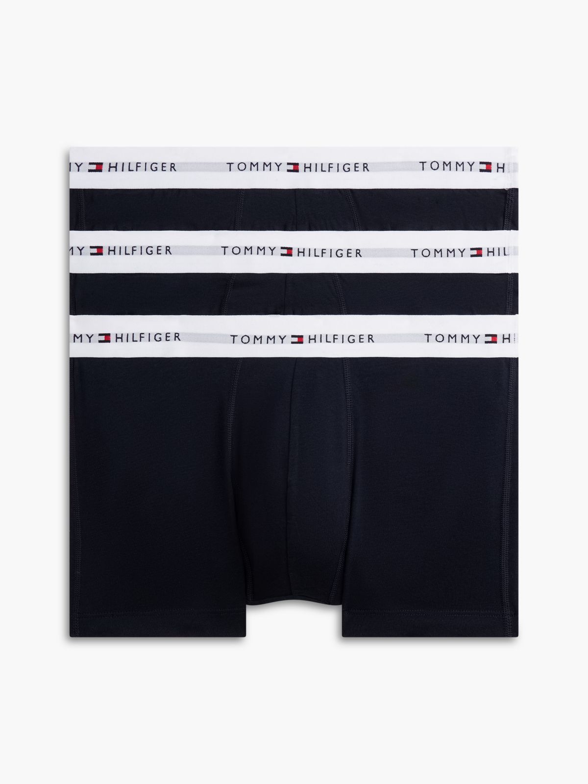 3-Pack Signature Logo Waistband Trunks — Blue