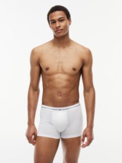 3-Pack Signature Logo Waistband Trunks — White 2