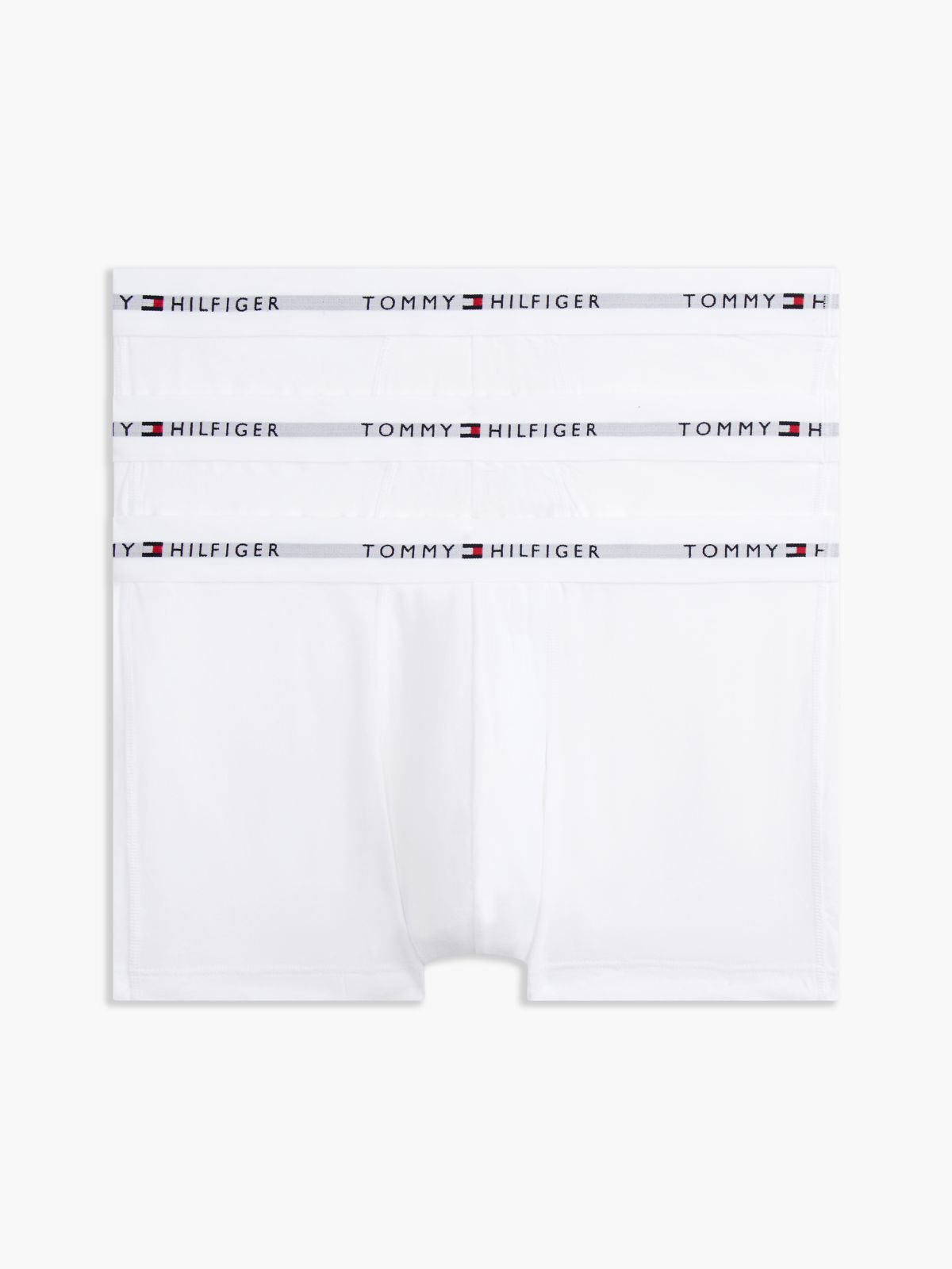 3-Pack Signature Logo Waistband Trunks — White