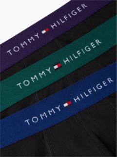 3-Pack Signature Logo Contrast Waistband Trunks — Black 8