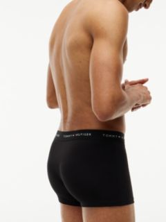 3-Pack Signature Logo Contrast Waistband Trunks — Black 4