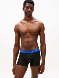 3-Pack Signature Logo Contrast Waistband Trunks — Blue 6