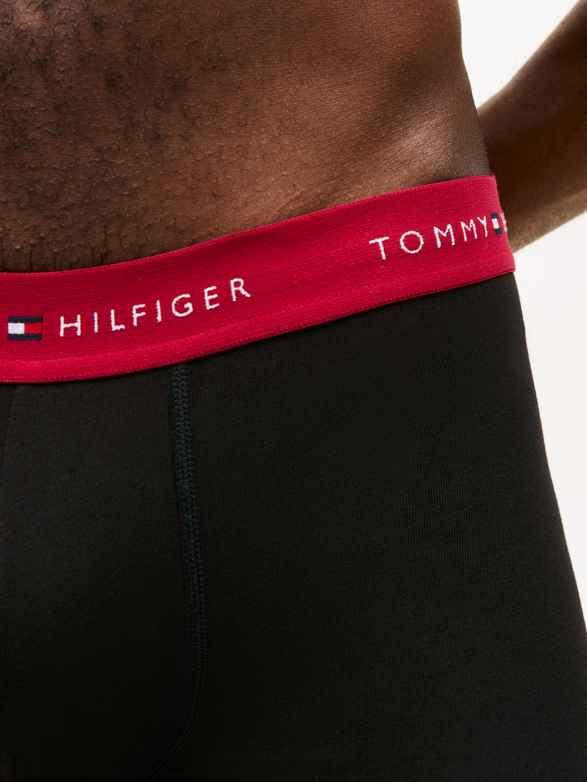 3-Pack Signature Logo Contrast Waistband Trunks — Blue