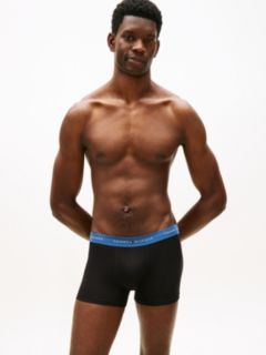 3-Pack Signature Logo Contrast Waistband Trunks — Blue 6