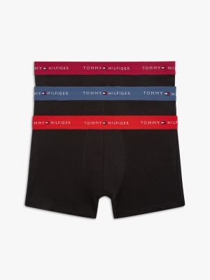 3 pack boxer aderenti signature con logo blue da uomini tommy hilfiger