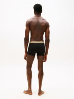 3-Pack Signature Logo Contrast Waistband Trunks — Gold 5