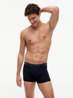 3-Pack Signature Logo Contrast Waistband Trunks — Pink 2