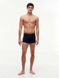 3-Pack Signature Logo Contrast Waistband Trunks — Pink 3