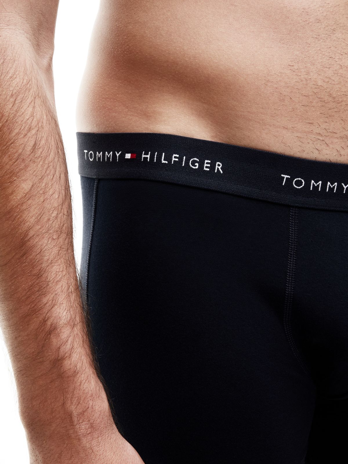 3-Pack Signature Logo Contrast Waistband Trunks — Pink
