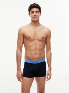 3-Pack Signature Logo Contrast Waistband Trunks — Pink 6