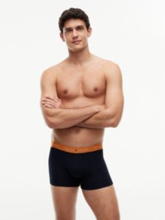 3-Pack Signature Logo Contrast Waistband Trunks — Pink 7