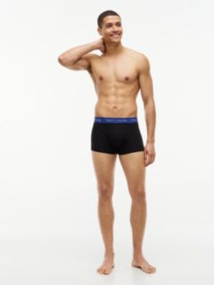 3-Pack Signature Logo Contrast Waistband Trunks — Pink 3