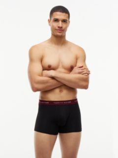 3-Pack Signature Logo Contrast Waistband Trunks — Pink 6