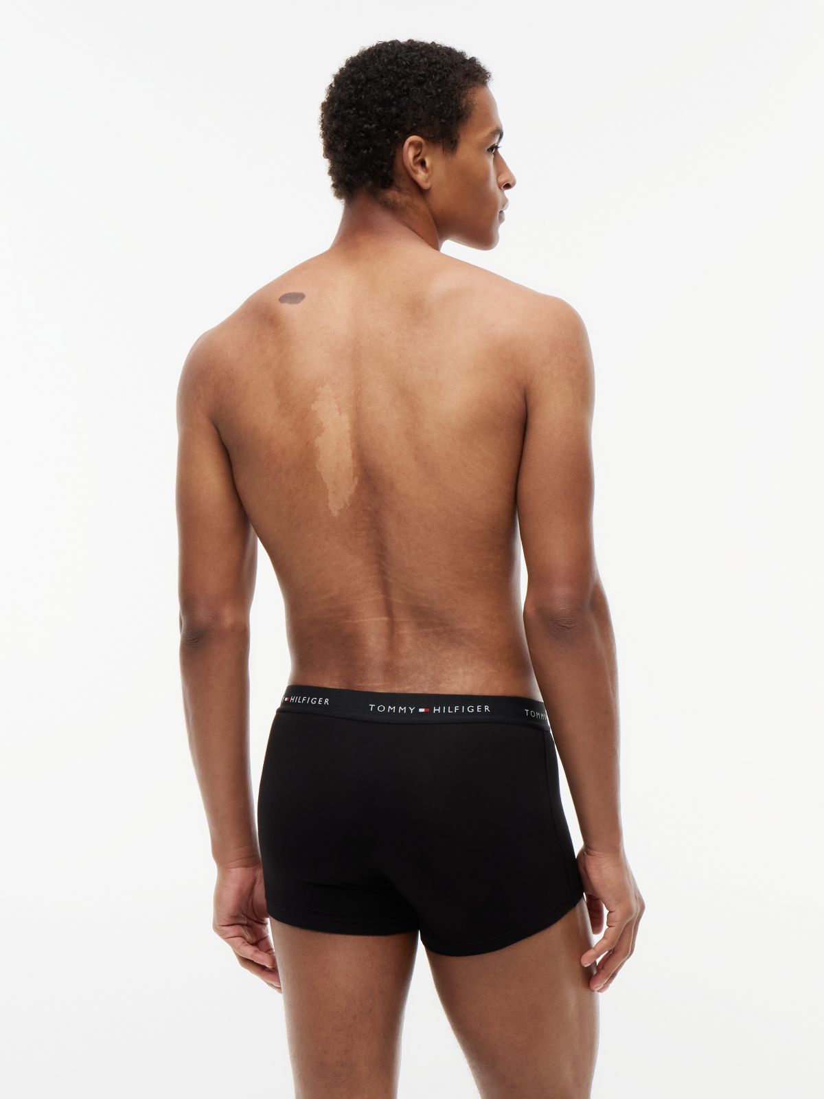3-Pack Signature Logo Contrast Waistband Trunks — Multi