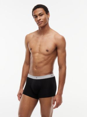 multi 3-pack signature repeat logo waistband trunks for men tommy hilfiger
