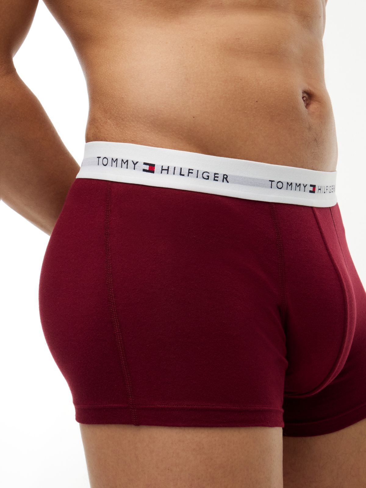 3-Pack Signature Logo Waistband Print Trunks — Black