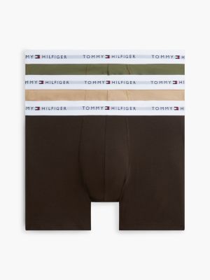multi 3er-pack boxer-slips mit signatur-logo am bund für herren - tommy hilfiger