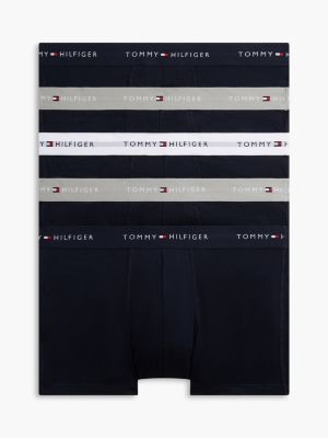 multi 5-pack signature logo waistband trunks for men tommy hilfiger