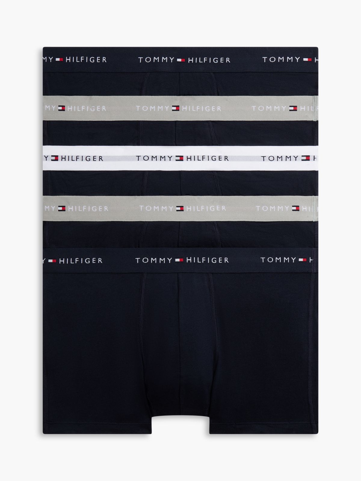 5-Pack Signature Logo Waistband Trunks — Multi