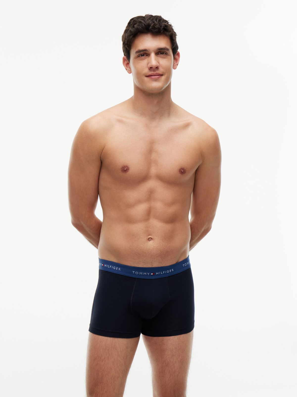 5-Pack Signature Logo Waistband Trunks — Grey