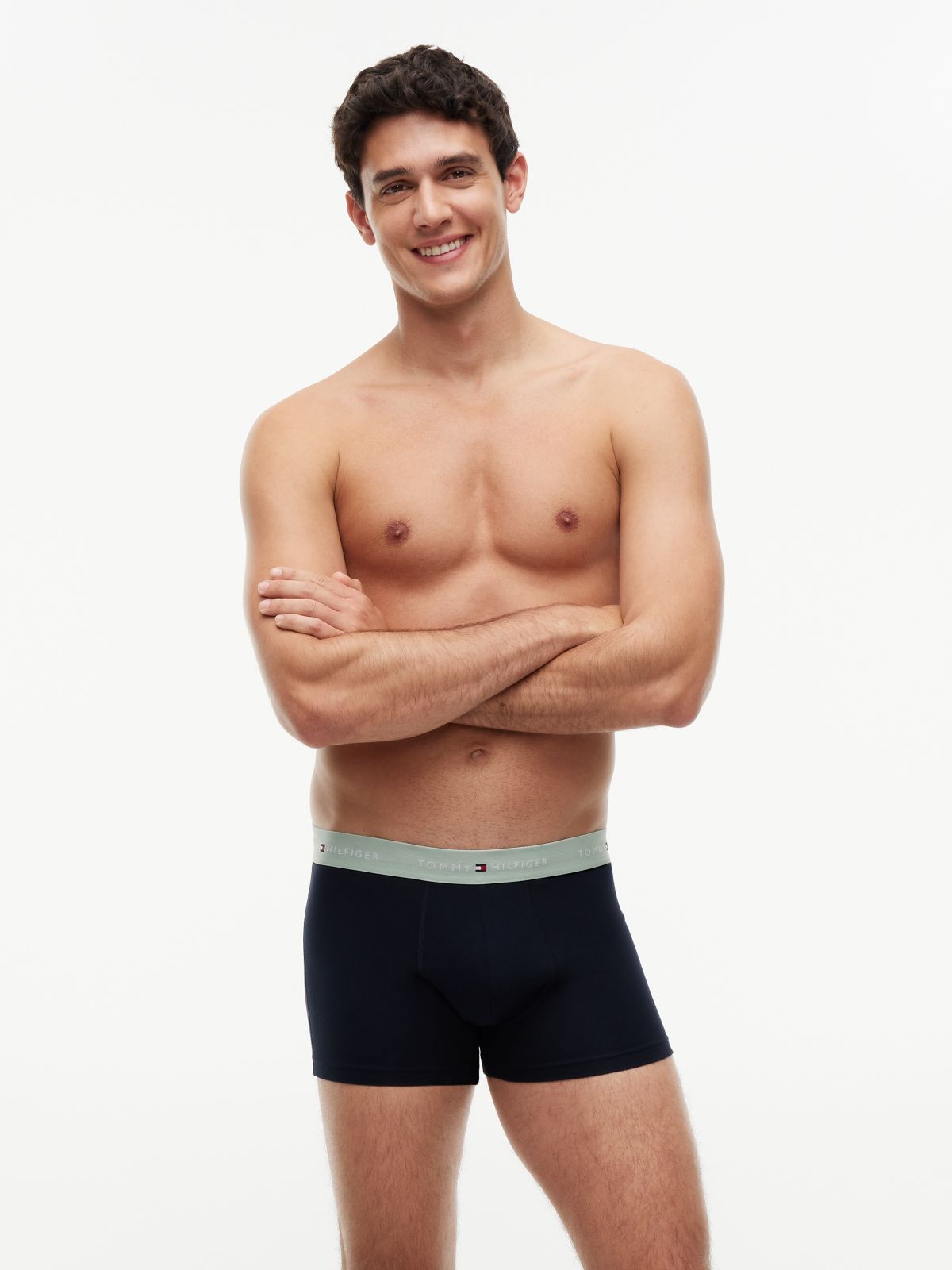 5-Pack Signature Logo Waistband Trunks — Grey