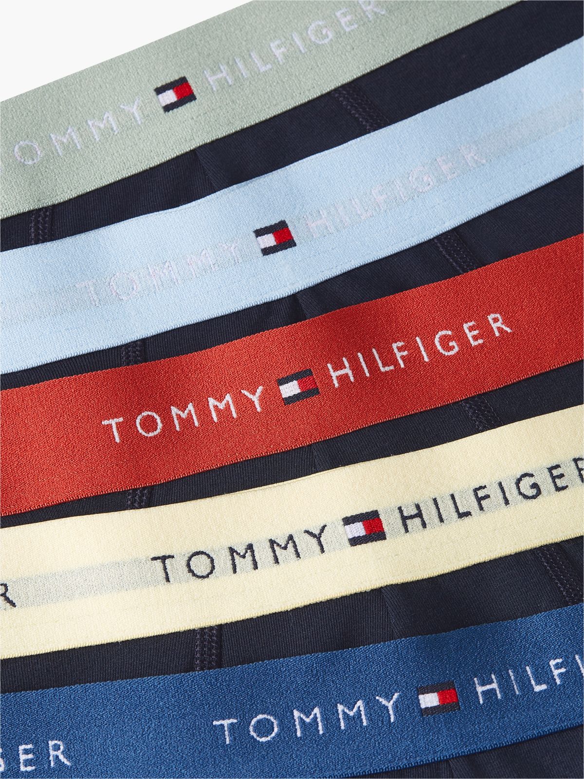 5-Pack Signature Logo Waistband Trunks — Grey